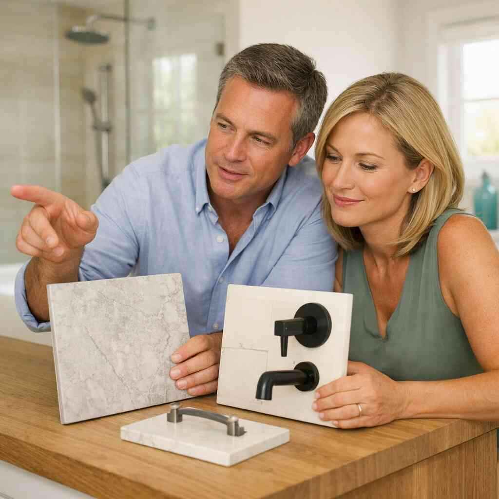 Large-format porcelain tile versus natural stone look surfaces in coastal homes — Boca Raton Renovation Contractor
