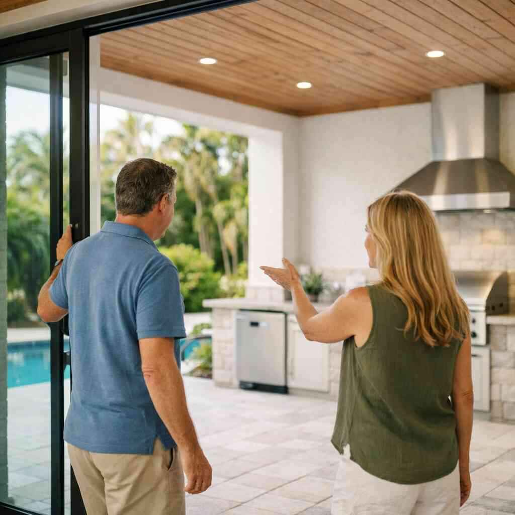 What smart outdoor lighting design adds after sunset for poolside living space upgrade plans — Boca Raton Renovation Con