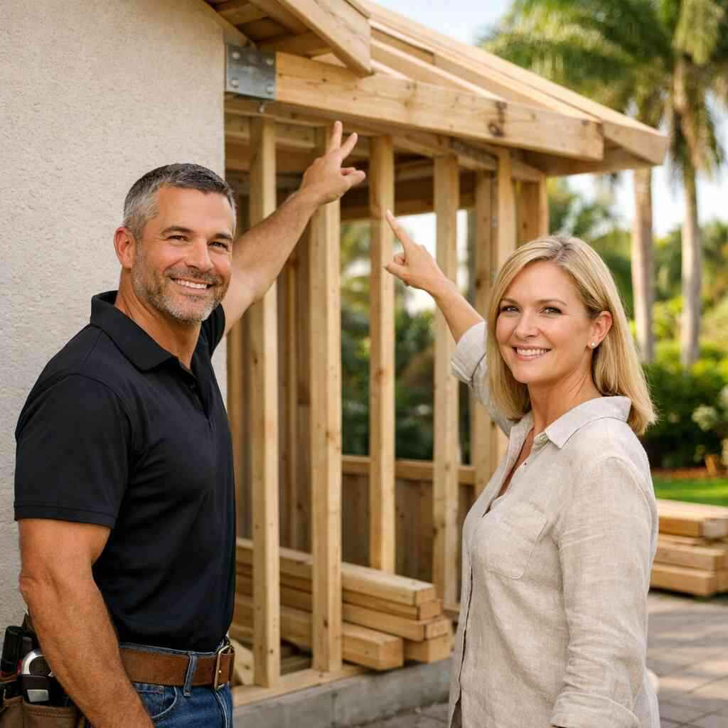 When hurricane-impact window installation and structural engineering coordination become part of the addition scope — Bo